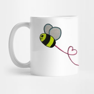 Cartoon bee with love heart Mug